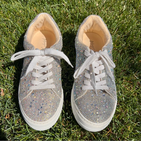 Betsey Johnson Rhinestone Sneakers - Picture 5 of 10